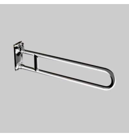 BARRA DI SOSTEGNO RIBALTABILE ACCIAIO INOX SATINATO - cm 80